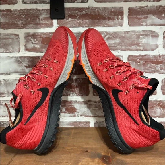 Nike Mens Sz 11.5 Air Zoom Terra Kiger 3 RED/ORANGE Running 